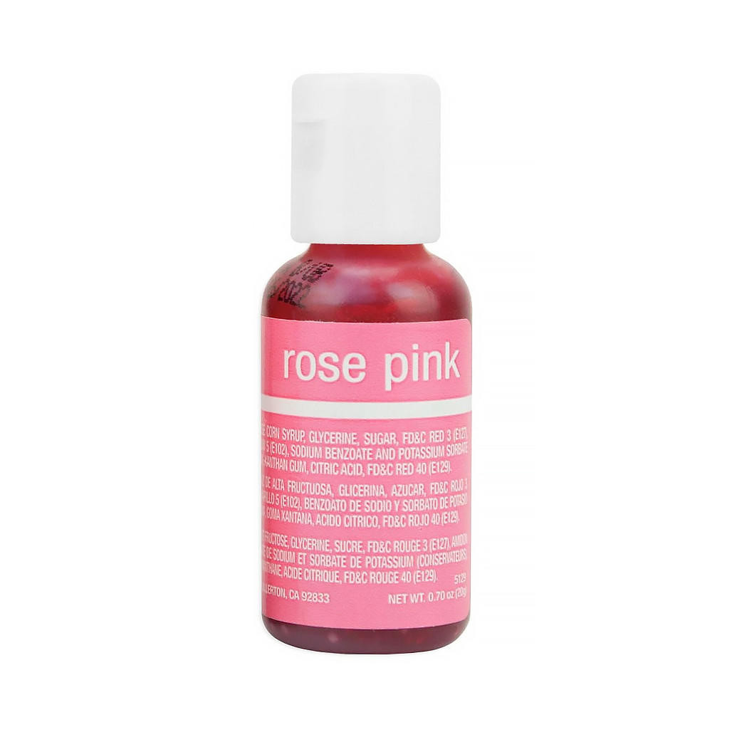 Liqua-Gel Food Colouring - Rose Pink, 20g - The Gourmet Warehouse
