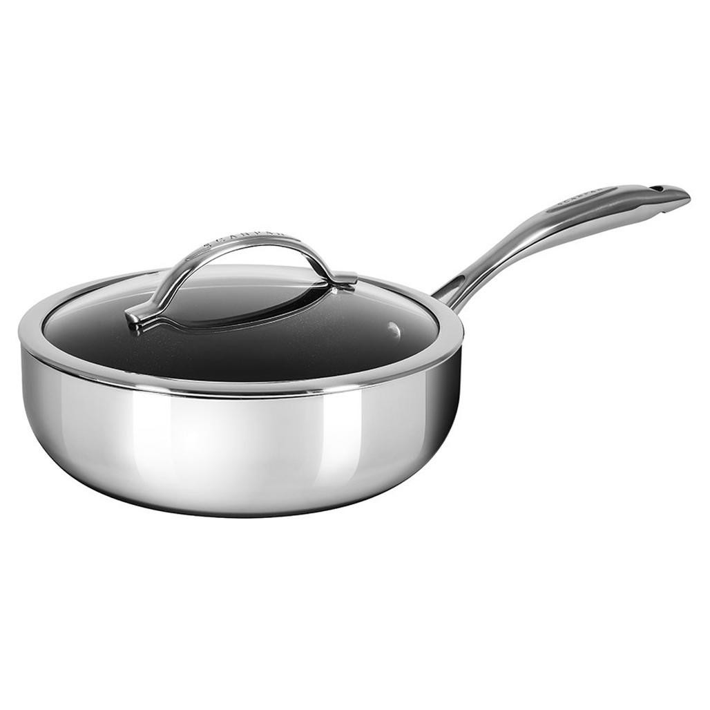 HAPTIQ Deep Sauté Pan with Lid - STRATANIUM+ Nonstick, 26cm - The