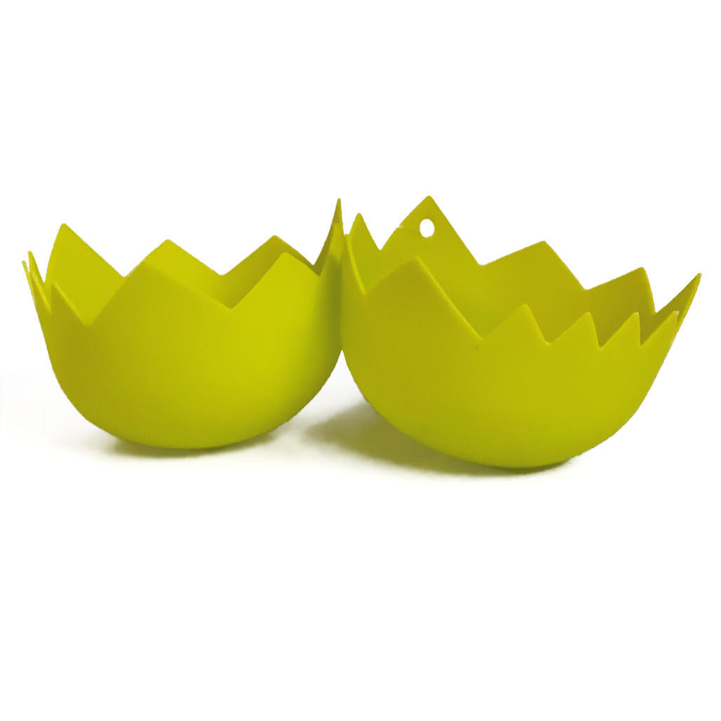 Egg Poacher Silicone Assorted Colours, Set of 2 The Gourmet Warehouse