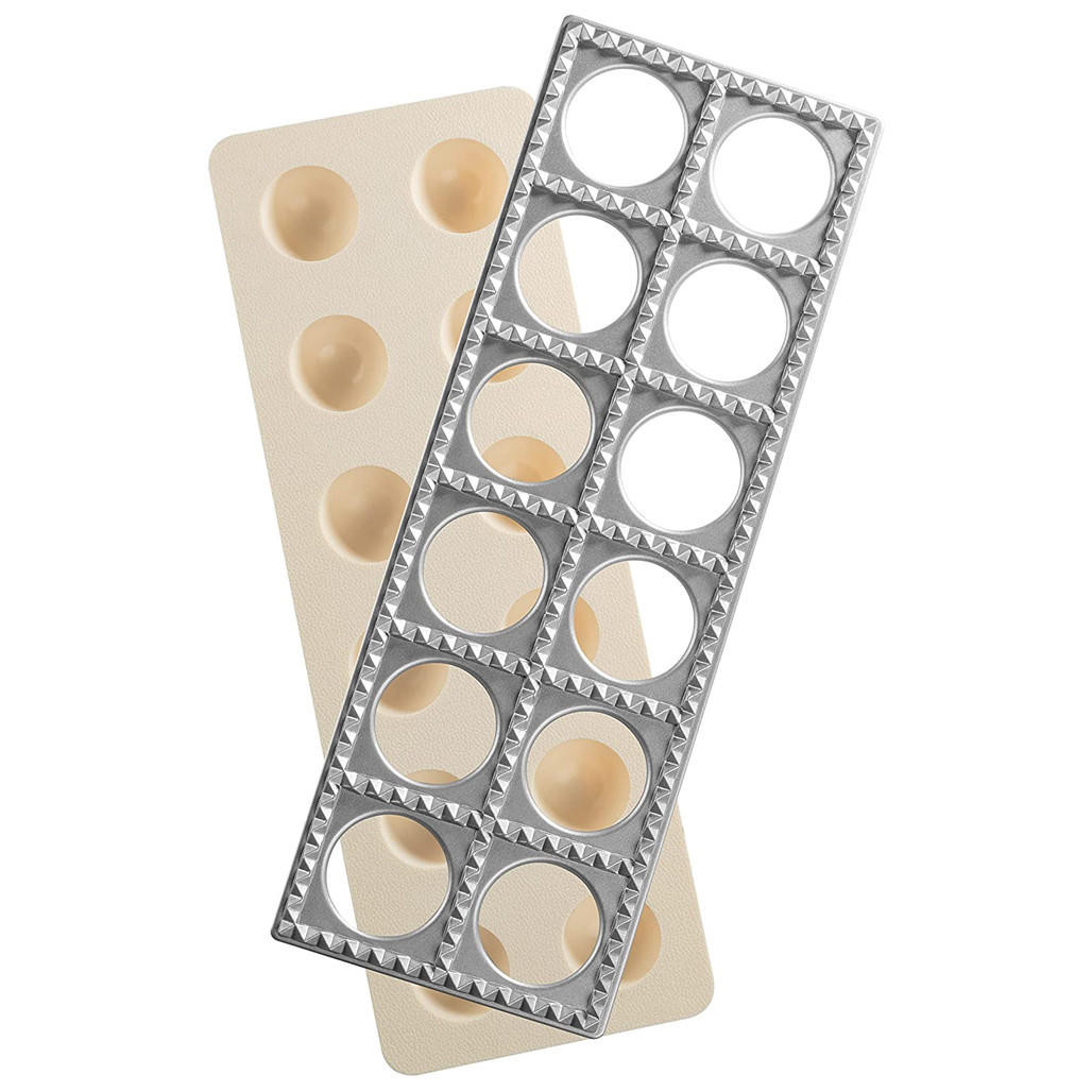 Ravioli Tray Press Extra Large Squares, 12-Count The