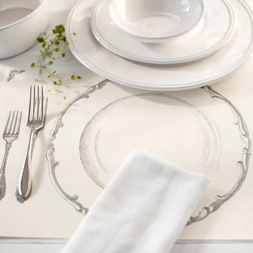Perfect Setting Paper Placemat, 24 Sheets The Gourmet Warehouse