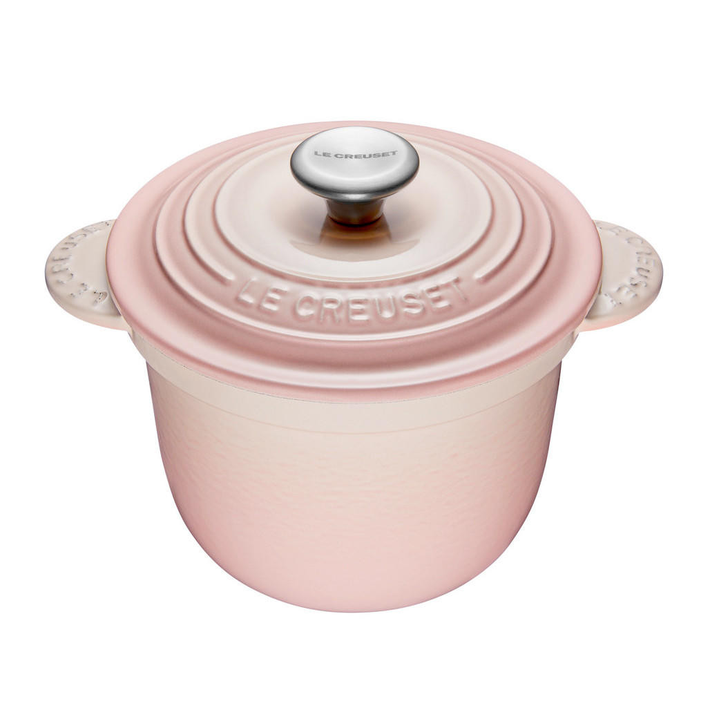 Shell Pink Rice Pot Cast Iron, The Gourmet Warehouse