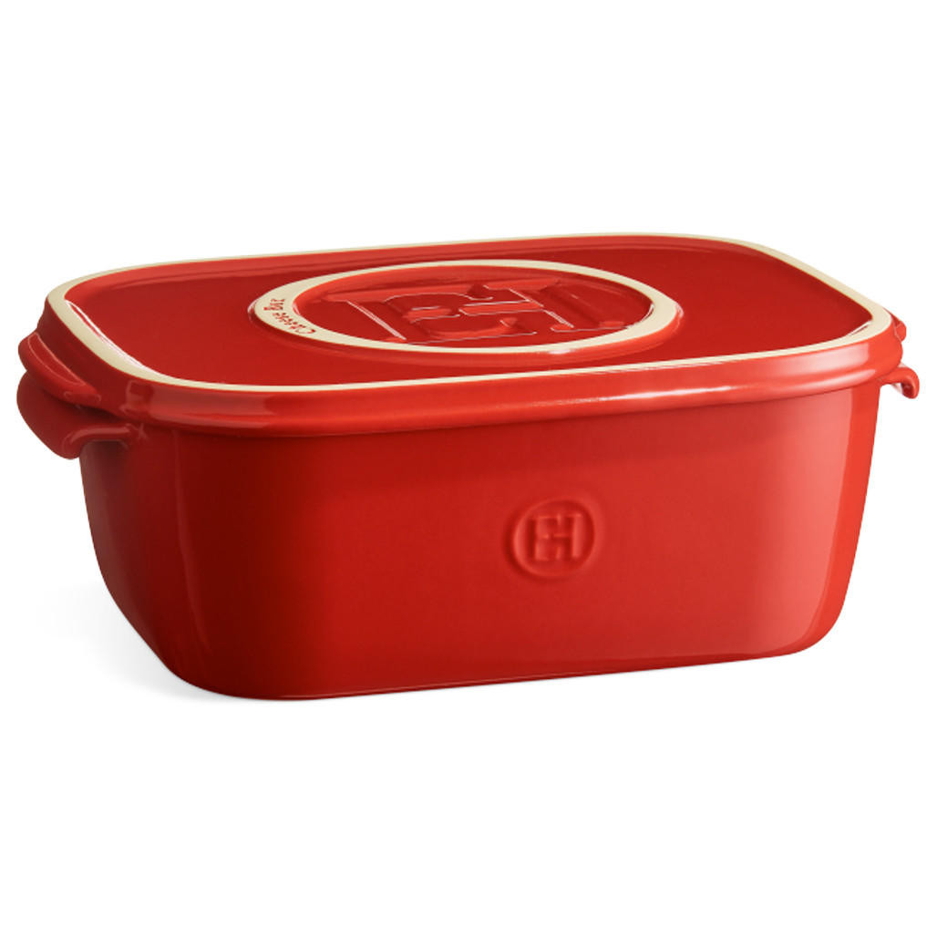 Cheese Box Ceramic - 30.5 x 20.5cm, Burgundy - The Gourmet Warehouse