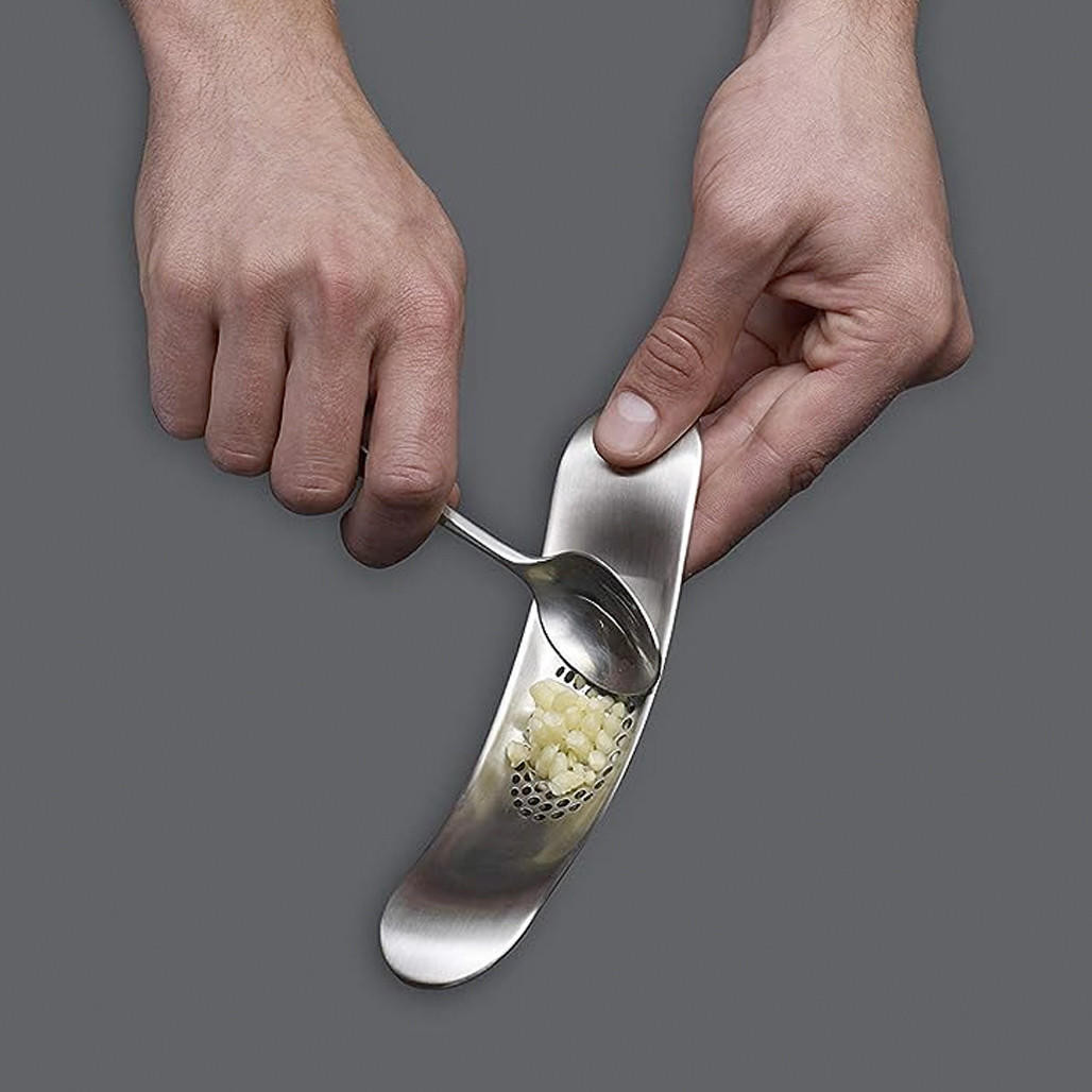 Rocker Garlic Crusher Stainless Steel The Gourmet Warehouse