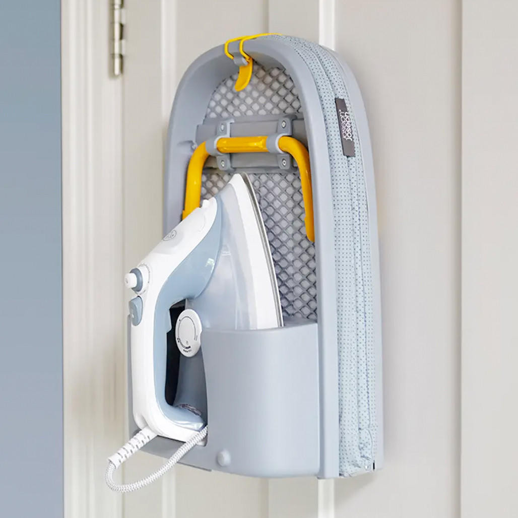 Pocket Folding Ironing Board, Grey The Gourmet Warehouse