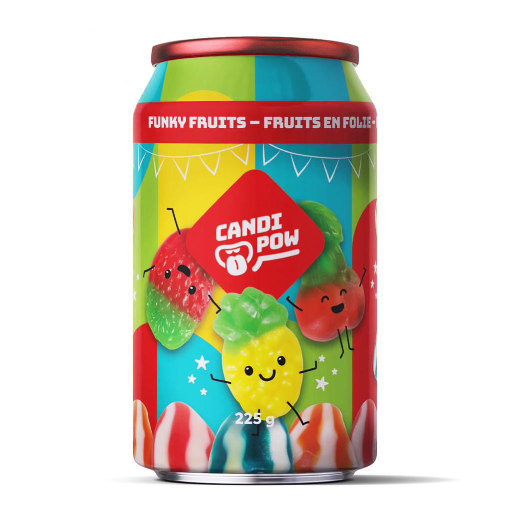 Candi Pow - Funky Fruits Gummies, 225g - The Gourmet Warehouse
