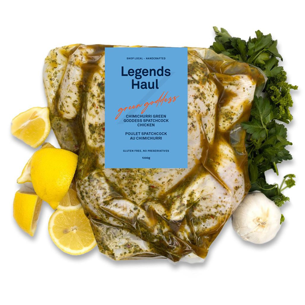 Green Goddess Chimichurri Spatchcock Chicken, 1200g ❆ The