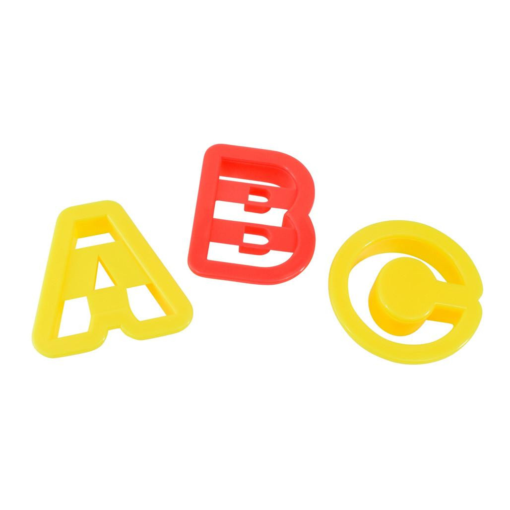 Alphabet & Numbers Bucket Plastic Cookie Cutters, 36 Pieces - The ...