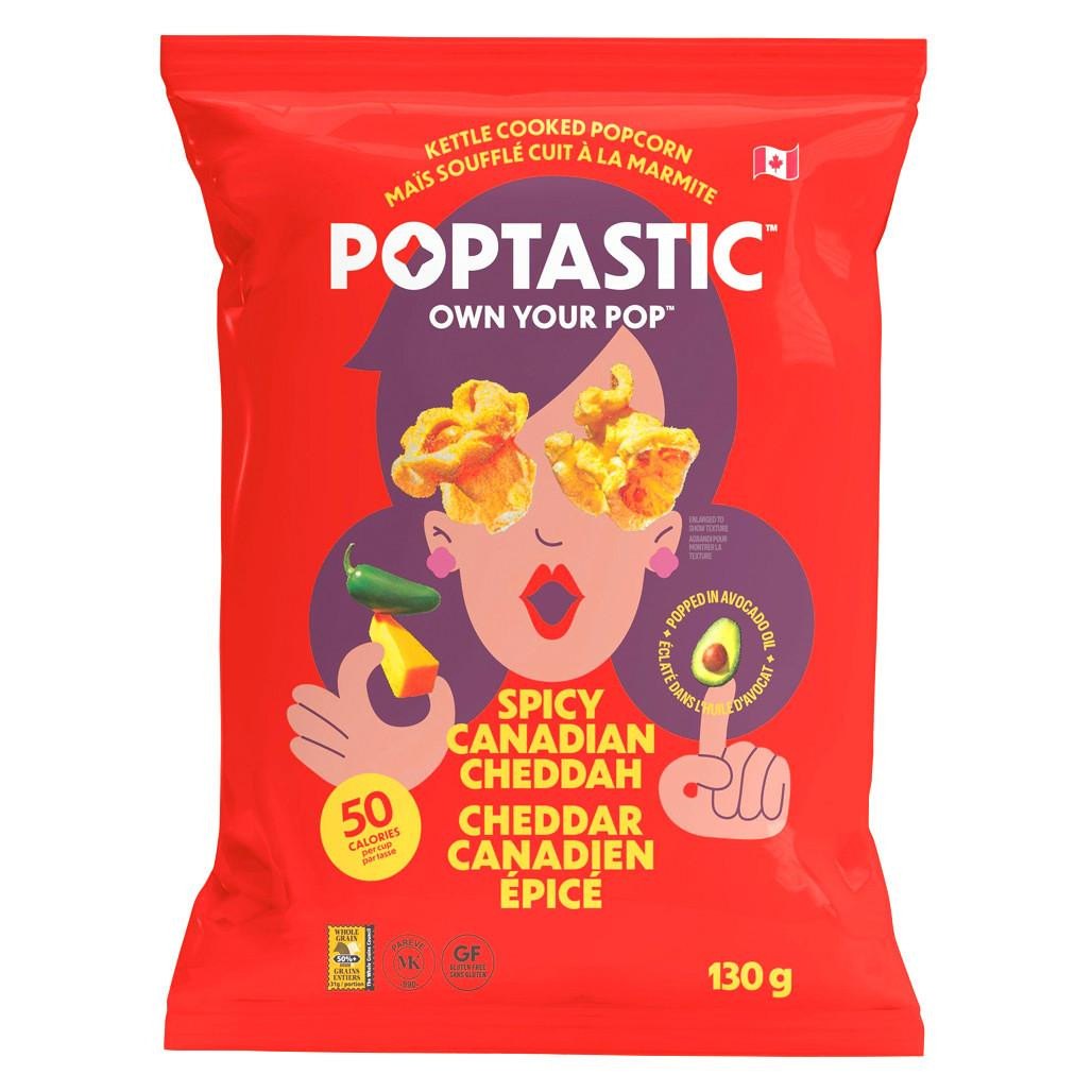 Spicy Canadian Cheddah Popcorn, 130g - The Gourmet Warehouse
