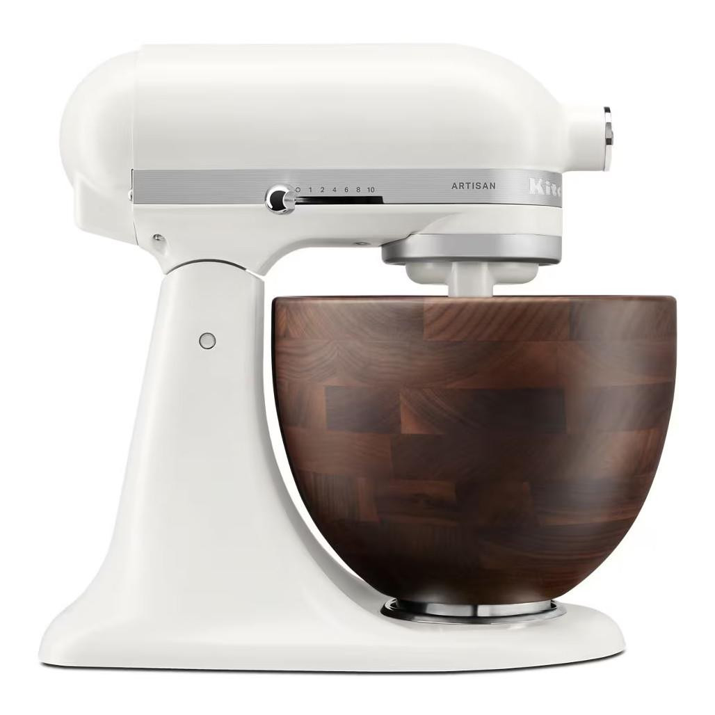 ARTISAN スタンドミキサー ホワイト Artisan Series Tilt-Head Stand Mixer - 5Qt Walnut Bowl, Porcelain
