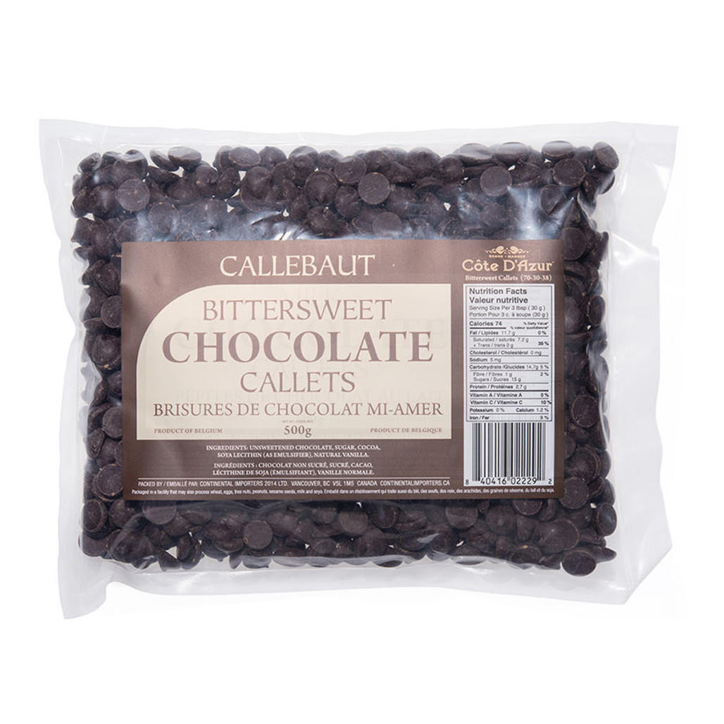 Callebaut Bittersweet Chocolate Chips, 500g - The Gourmet Warehouse