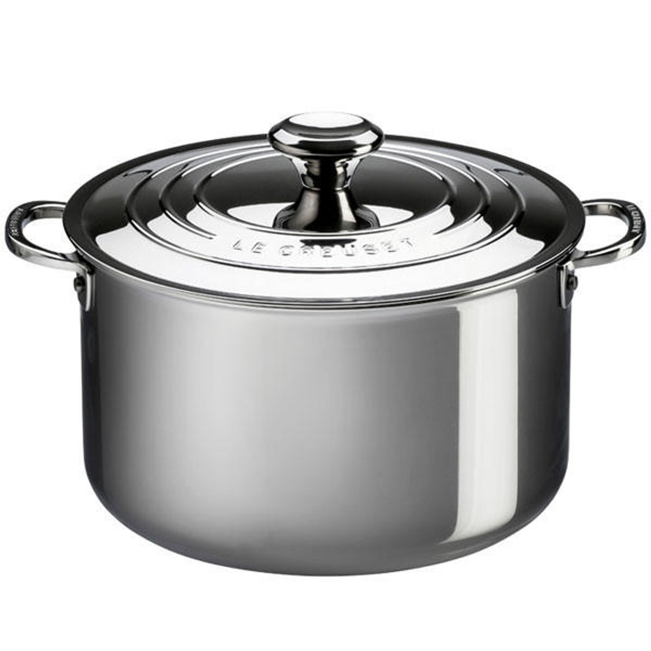 Stock Pot - Tri-Ply Stainless, 6.6L - The Gourmet Warehouse