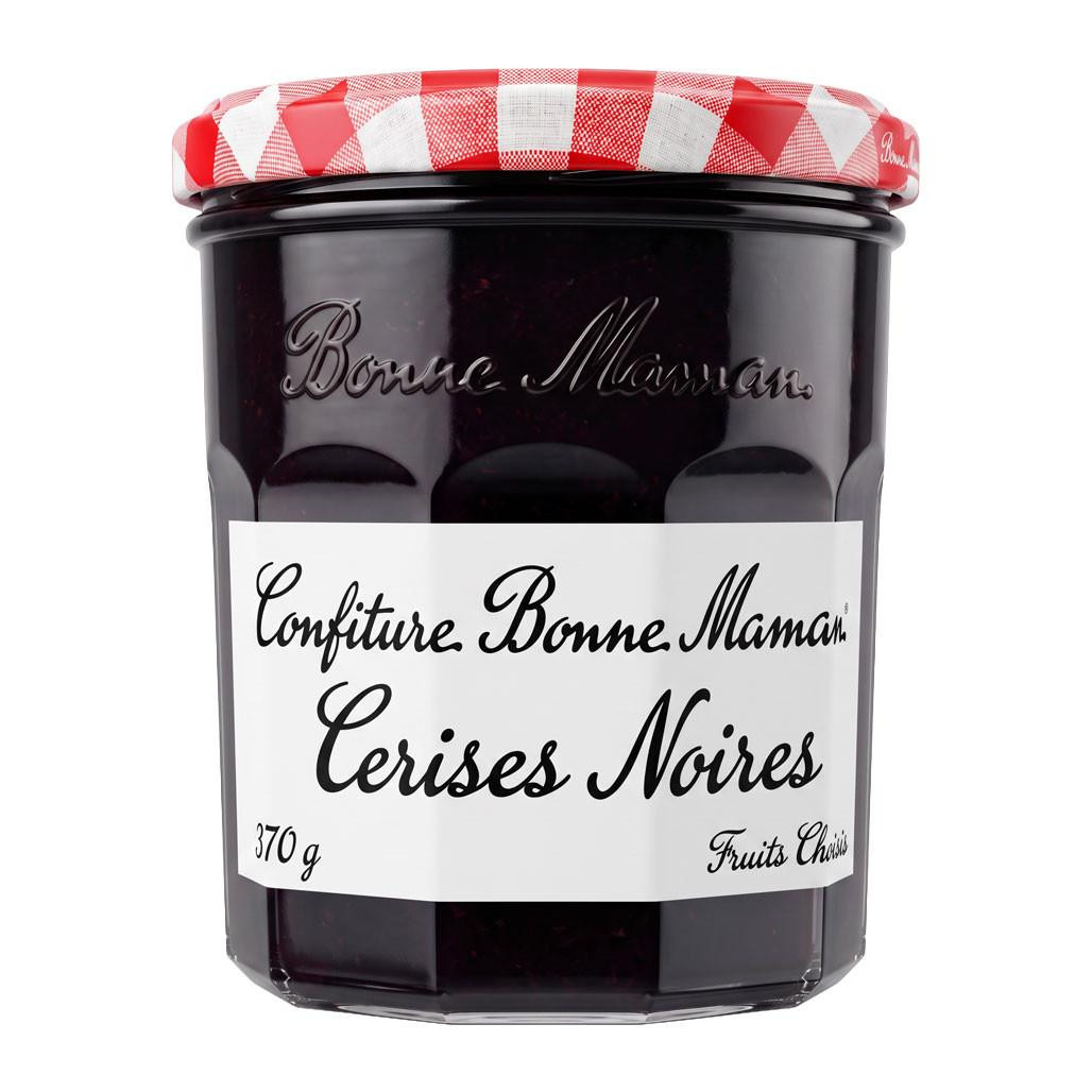 maman Cerises Noires - Black Cherry Jam, 370g - The Gourmet Warehouse