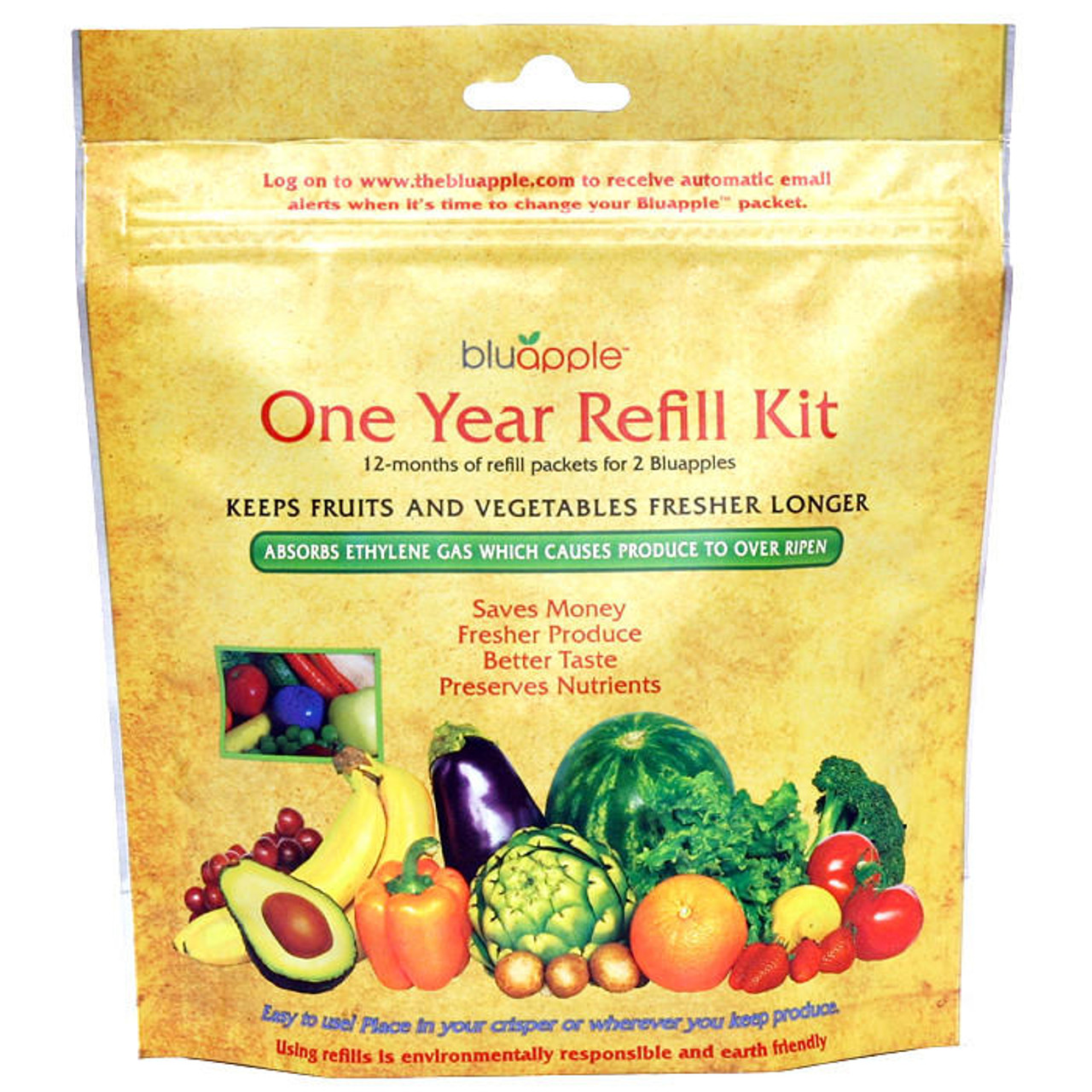 Bluapple Ethylene Absorber One Year Refill Kit The Gourmet