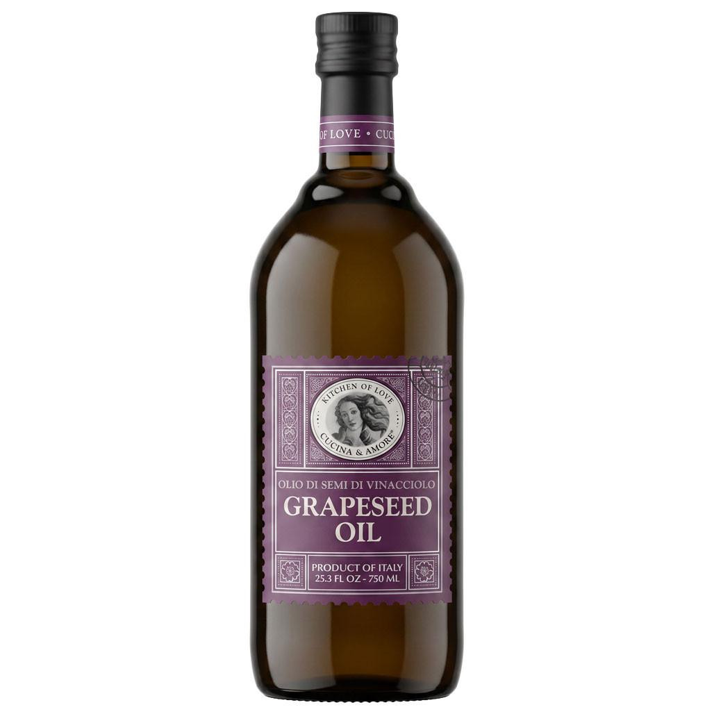 Grapeseed Oil - 100% Italian, 750ml - The Gourmet Warehouse