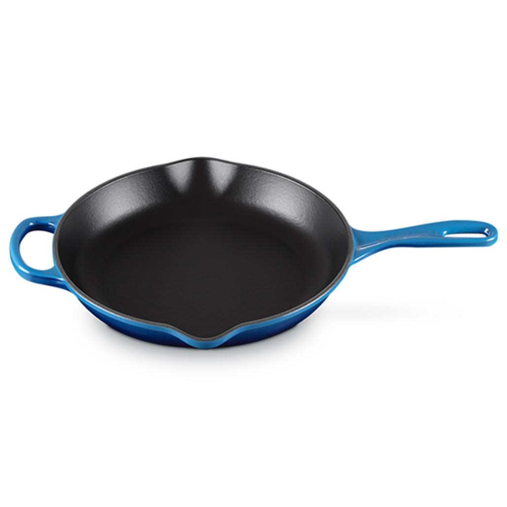 未使用 Le Creuset 青 鋳鉄 グリルパン 26cm Blueberry Iron Handle Skillet, 26cm - The Gourmet Warehouse