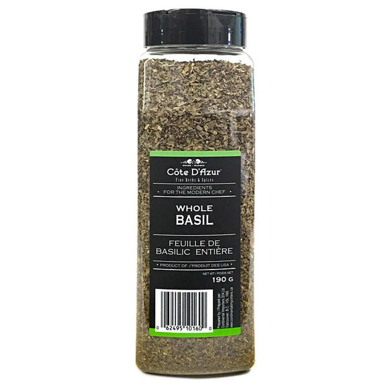 Whole Basil Leaf Shake Pour Lid 190g