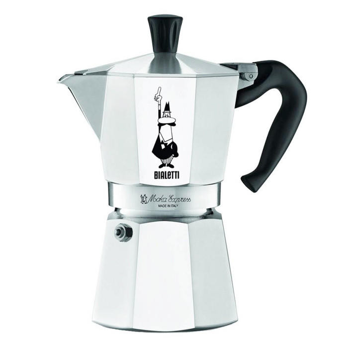 Moka Express Stovetop Coffee Maker, 6 Cup - The Gourmet Warehouse