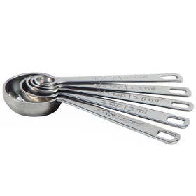 Norpro 3080 Mini Measuring Spoons, 5-Piece Set , Stainless Steel