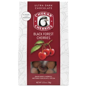 CHUKAR CHERRIES Chukar Black Forest Cherries - Ultra Dark Chocolate, 78g 
