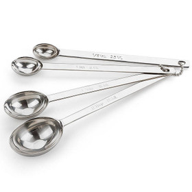 Mavin  Measuring Spoons Pinch Dash Smidgen Stainless Steel Set of 3 Spoons  Pointy Round
