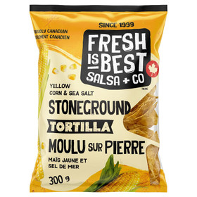 FRESH IS BEST Tortilla Chips - Stoneground Yellow Corn & Sea Salt, 300g 