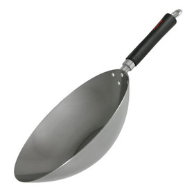 DEXAM Carbon Steel Wok - Black Staycool Handle, 12-in