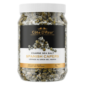 Spanish Capers in Coarse Sea Salt, 1L