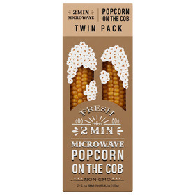 Microwave Popcorn on a Cob, Twin Pack