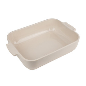 PEUGEOT Appolia Ceramic Rectangular Baker - Ecru, 32cm