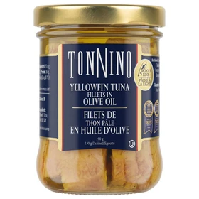 TONINNO TUNA YellowfinTuna Fillets in Olive Oil, 190g 