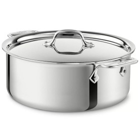 D3 Stainless 3-ply Bonded Cookware, Dutch Oven, 5.5 quart