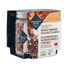 Maple Smoked Sea Salt Flakes - Hand-Harvested, 75g