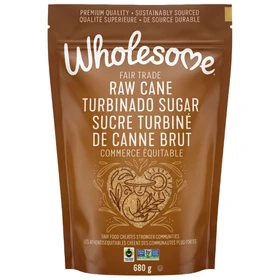 WHOLESOME SWEETENERS Natural Raw Cane Turbinado Sugar, 680g