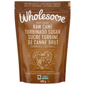 WHOLESOME SWEETENERS Natural Raw Cane Turbinado Sugar, 680g 