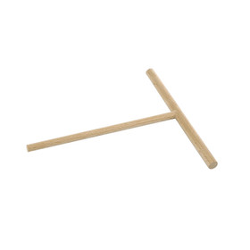 BERARD Round Crepe & Pancake Rake - Beechwood, 7-in
