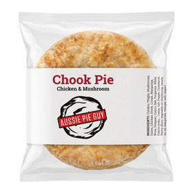 AUSSIE PIE GUY Chook Pie - Chicken & Mushroom, 250g ❆