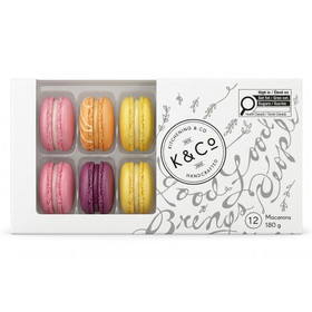 Macarons Handcrafted - 12-Piece Assorted, 180g ❆
