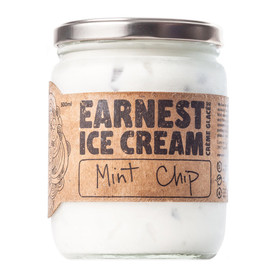 EARNEST ICE CREAM Mint Chip Ice Cream, 500ml ❆