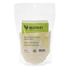 WESTPOINT NATURALS Medium Coconut Unsweetened - Organic, 200g