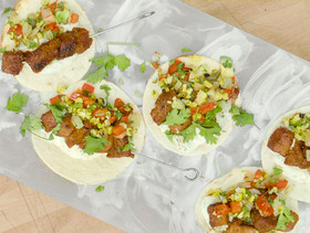 RECIPE Strip-Loin Skewers with Herb & Citrus Labneh