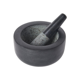 FOX RUN Mortar and Pestle - Black Granite, 7-in