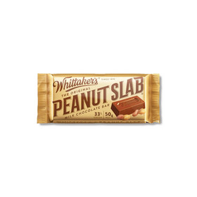 WHITTAKERS Peanut Slab Milk Chocolate - Original, 50g