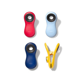 OXO GOOD GRIPS Multi-Purpose Magnetic Clips - Assorted Colours, Pack of 4