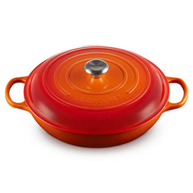 LE CREUSET Flame Braiser - Cast Iron, 4.7L 