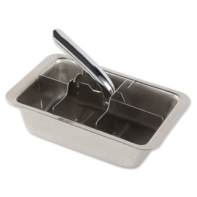 RSVP Ice Cube Tray - Large - Stainless Steel, 6 Cubes