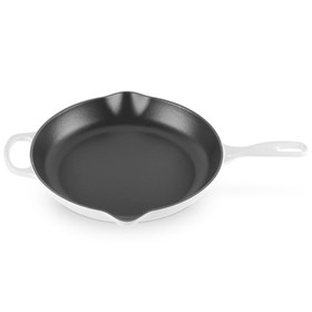 White Iron Handle Skillet, 30cm