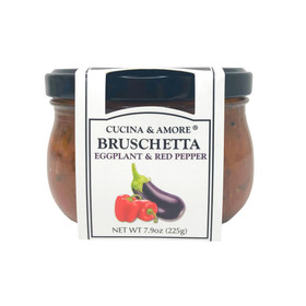 CUCINA & AMORE Bruschetta - Eggplant & Red Pepper, 7.9oz