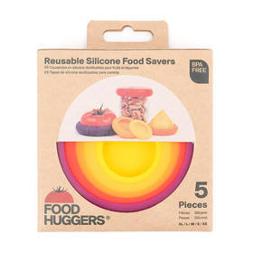 FOOD HUGGERS Food Huggers Assorted Silicone - Autumn Harvest, Set of 5
