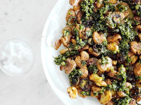 RECIPE Smashed Potatoes with Jalapeño Gremolata